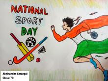 National Sports Day Poster Making
