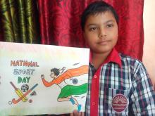 National Sports Day Poster Making